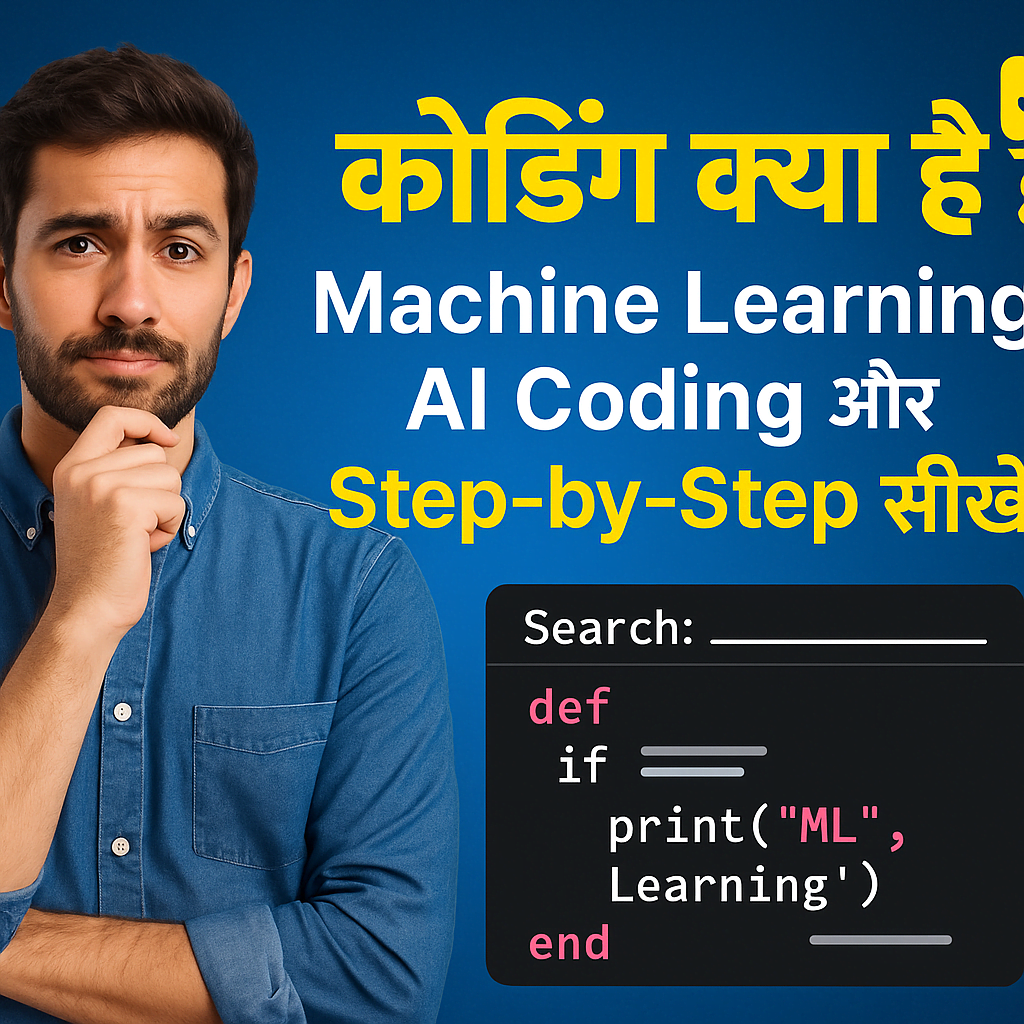 Coding क्या है? 2025 में Machine Learning, AI Coding और Best Courses in Hindi